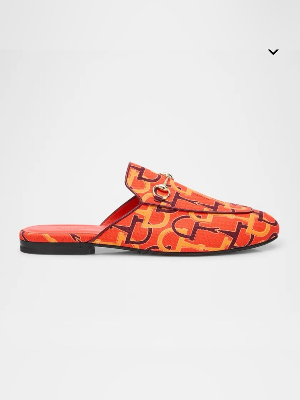 Gucci Princeton Horsebit  Print Loafers Mule SZ 38